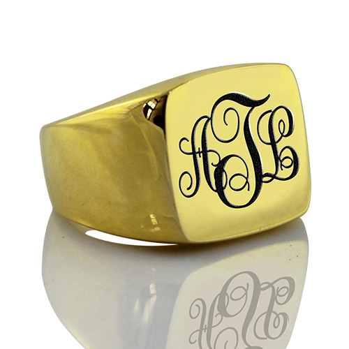 Louis Vuitton Monogram Strass Ring in Metallic for Men