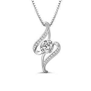 Personalized The Eye of Lover Cubic Zirconia Necklace for Women
