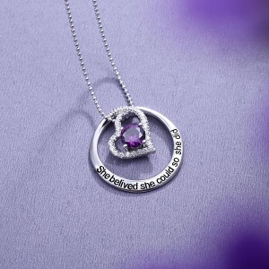 birthstone necklace for women