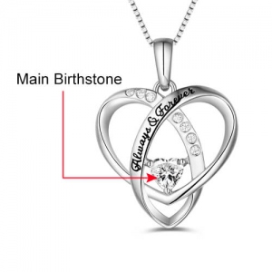 Personalized Heart Necklace for Mother