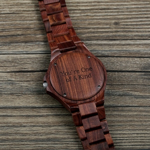 Customized Handmade Date Wooden Watch for Men