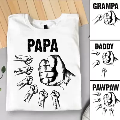 Personalisiertes Papa/Opa Shirt mit Namen