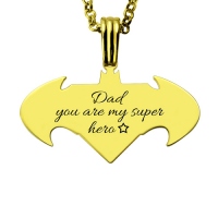 batman superman necklace