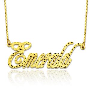 Collana con nome CNC personalizzata in stile Champagne in oro