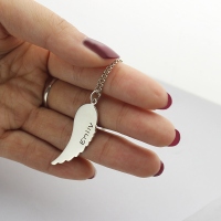 Angel Wings Mother Daughter Necklaces Set