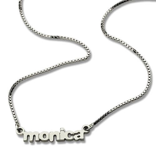 mini name necklace