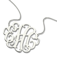 unique monogram necklace