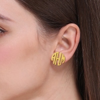 monogram earring 