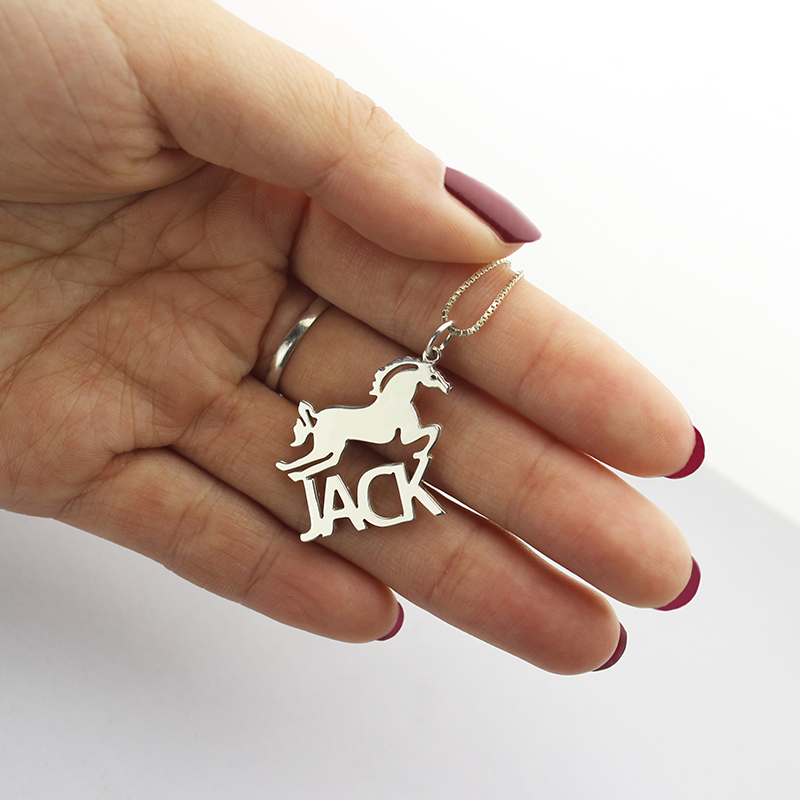 personalized horse necklace