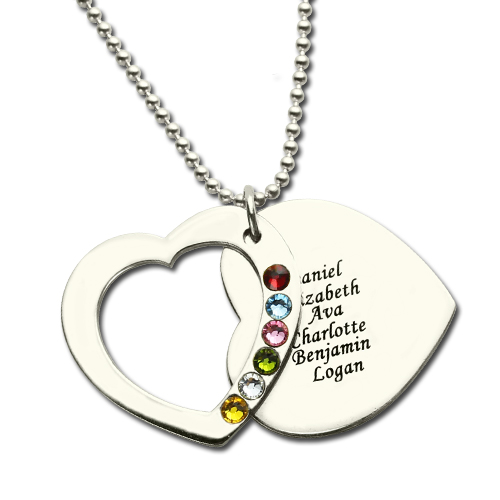 Collana a forma di cuore con tre generazioni/regali per la nonna gioielli in argento Sterling S925 nonna mamma nipote figlia festa della mamma collana gioielli regali di compleanno oro rosa infinito