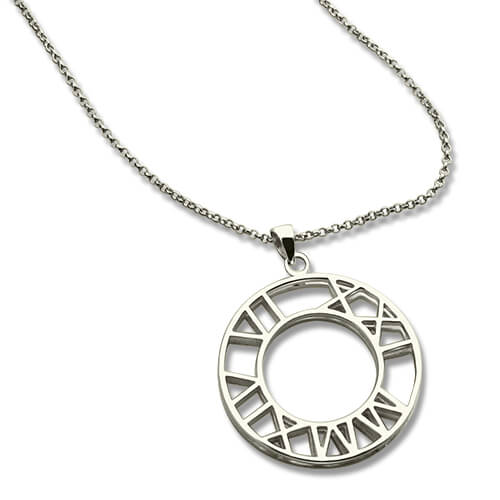 roman numeral 4 necklace