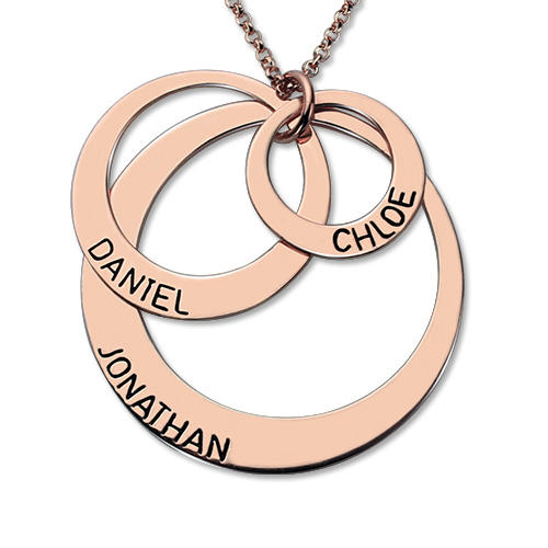Engraved 3 Disc Kids Name Necklace for 