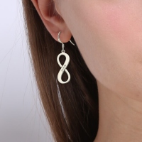 infinity sign earrings