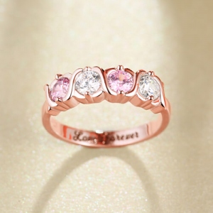 hugs and kisses ring	
