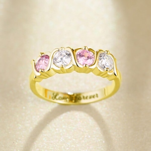 hugs and kisses ring	