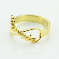Luxuriant in Design-Custom Infinity Name Ring 18k Gold Plated