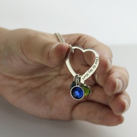 Family Heart&Birthstone Necklace
