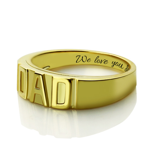 men's DAD ring