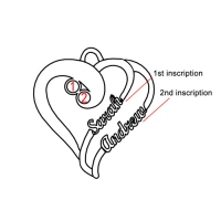 heart in heart necklace