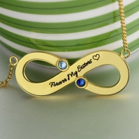 engraved infinity necklace