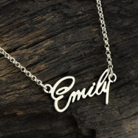  tiny name necklace  
