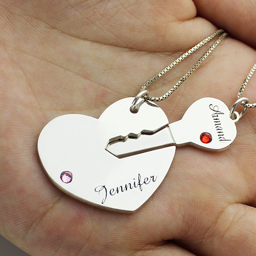 Key to My Heart  Necklace /& Bracelet Set of Two