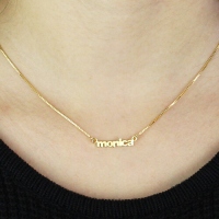 custom mini name necklace