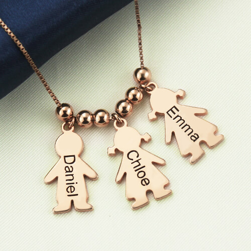 engraved name charms