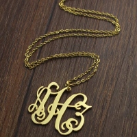 Taylor Swift Monogram Necklace 18K Gold Plated