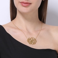 XL monogram necklace
