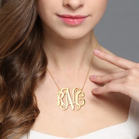 XXL monogram necklace