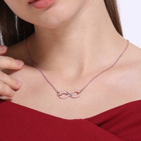 Rose Gold Infinity Name Necklace