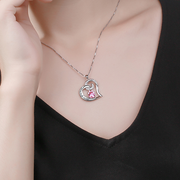 heart paw necklace