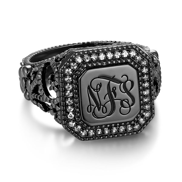 monogram ring