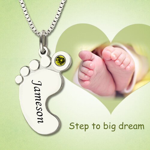 Baby Feet Necklace, Discover More Feet Necklace at Getnamenecklace.com