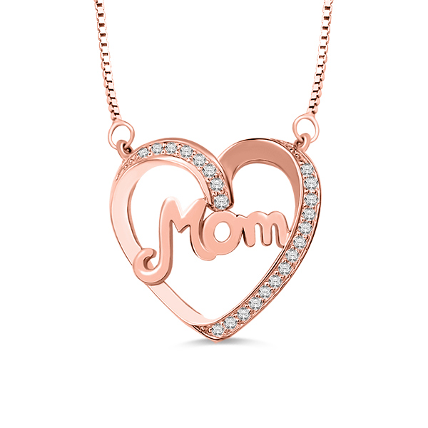 mothers necklace rose gold