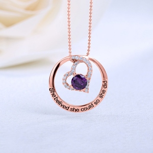 birthstone necklace for mom 