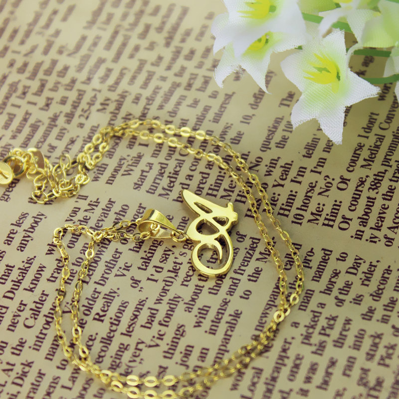 Cheap Initial Necklace