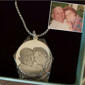 Personalized Photo Engraved Necklace