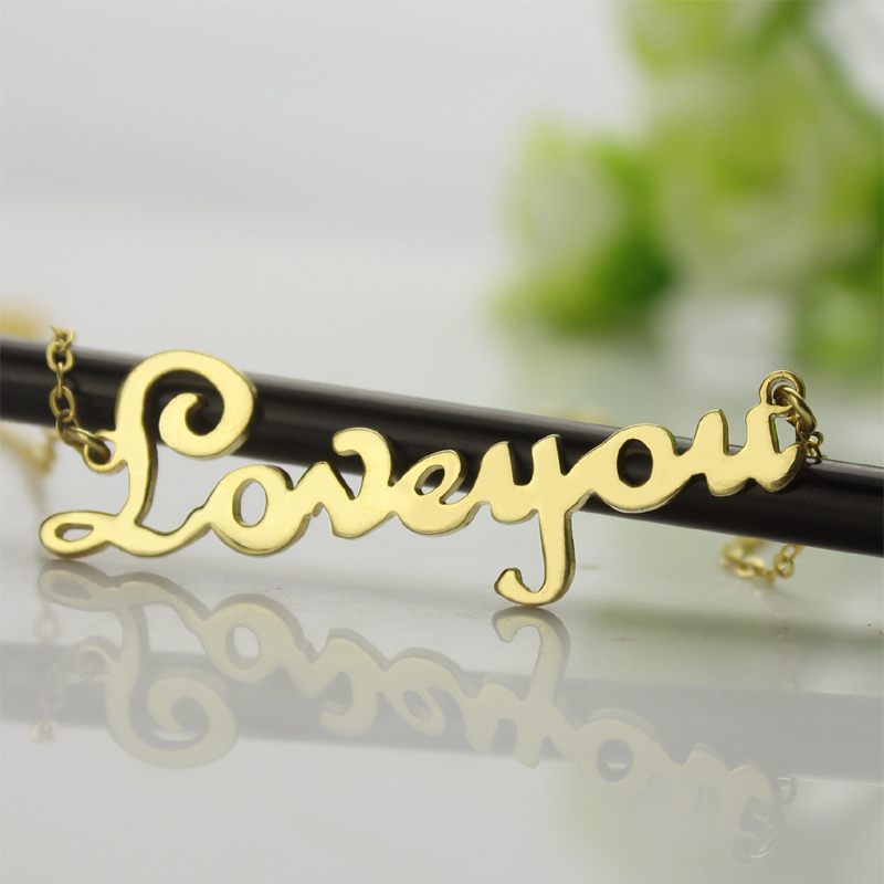 Gold NamePlate Necklace