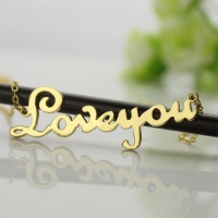 Gold NamePlate Necklace