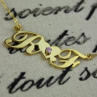 Gold Plated Initial Pendant