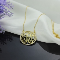 Gold Plated Monogram Necklace