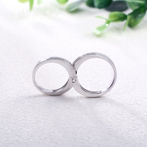 Customized Combination Infinity Design Ring For Couples