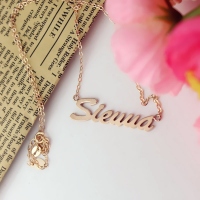 Rose Gold Letter Necklace