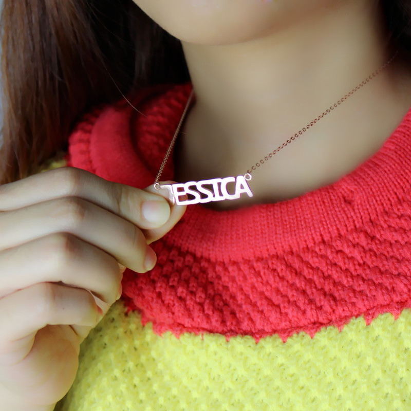 Rose Gold Name Necklace