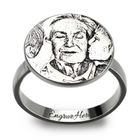 photo engraved ring