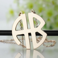 Two Initial Monogram Necklace