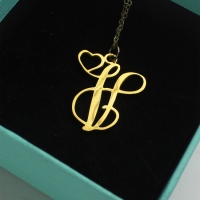 letter monogram necklace