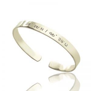 Gentle Personalized Mother's Cuff Bangle Bracelet Special Gift